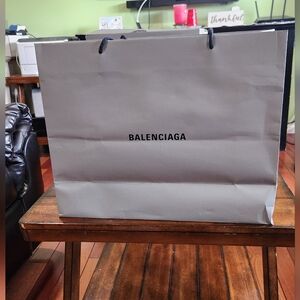 Balenciaga Grey Paper Bag And Shoe Box
